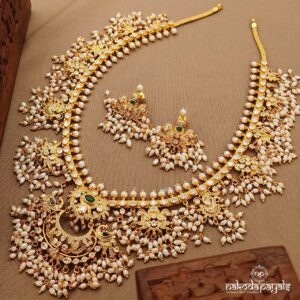 Peacock Guttapusalu Neckpiece Set